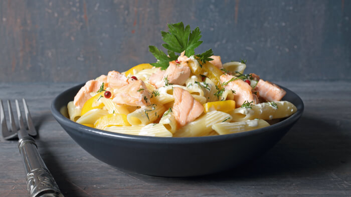 Photo de Pâtes au saumon fumé et au fenouil